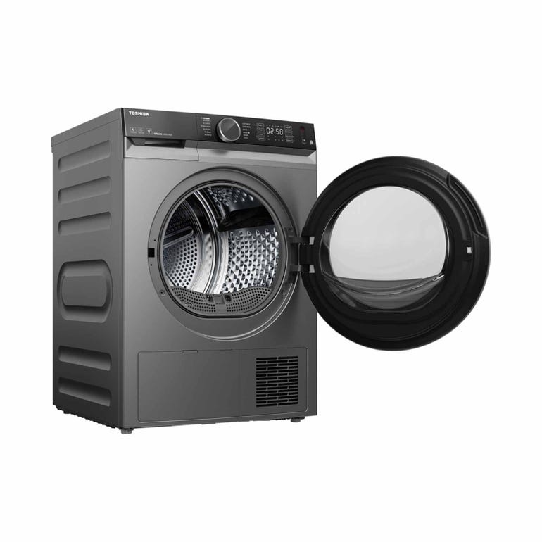 TOSHIBA TD-M90GHS(SK) 8KG HEAT PUMP DRYER - SILVER - Image 2