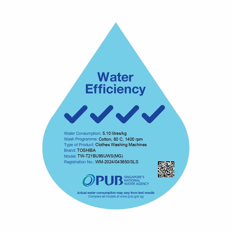 TOSHIBA TW-T21BU95UWS(MG) FRONT LOAD WASHER (8.5KG) - Image 3