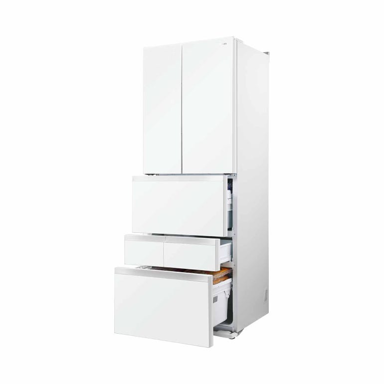 TOSHIBA GR-RM593WE-PGX(B3) MULTIDOOR FRIDGE (451L) - MATT WHITE GLASS - Image 3