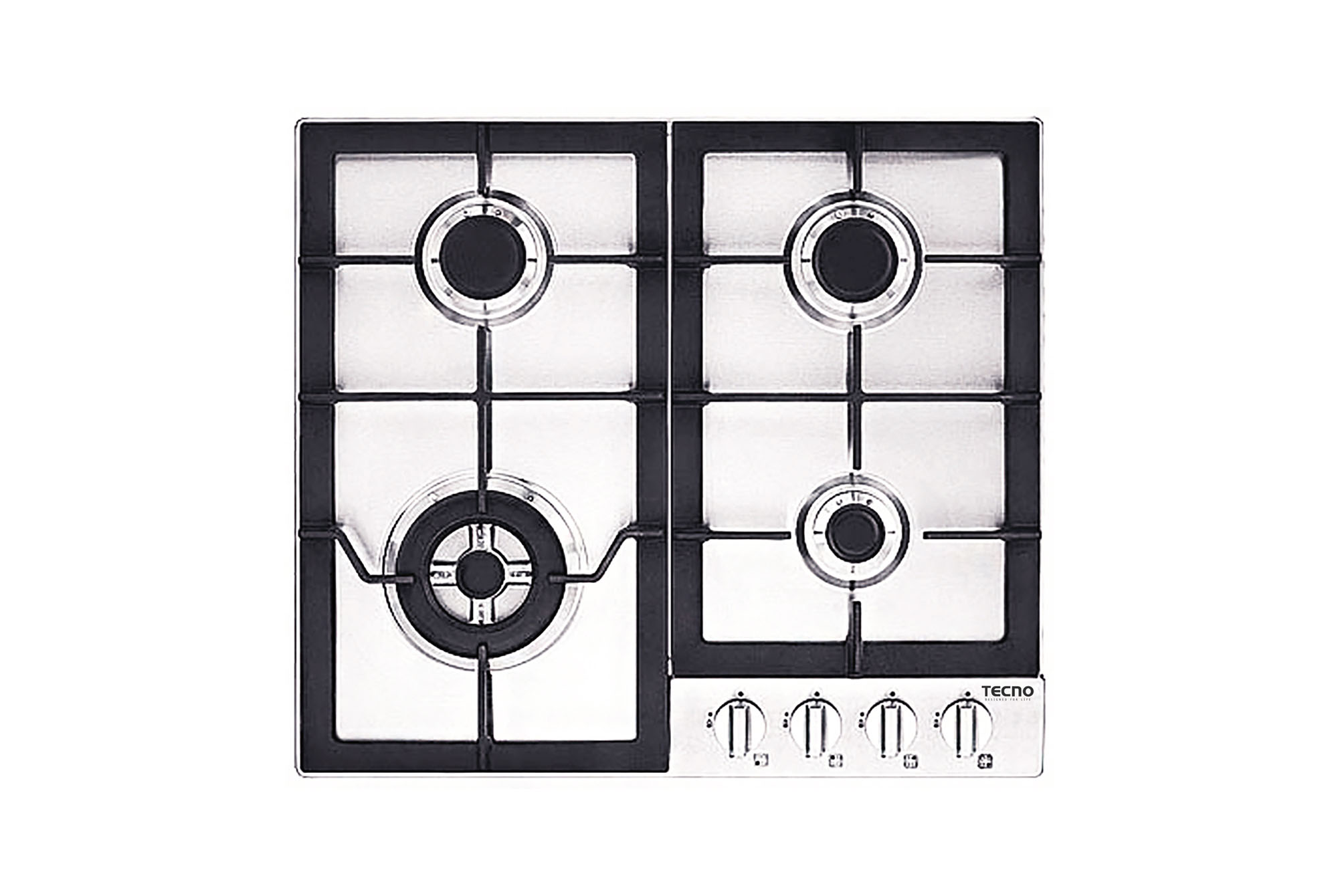 Tecno TA 608TRSV 4-Burner 60cm Stainless Steel Hob