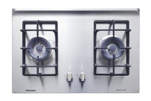 Tecno SR828SV 2-Burner 75cm Stainless Steel Cooker Hob with Inferno Wok Burner