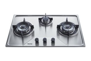 Tecno TS 7633TRSV | TS7633TRSV 3-Burner 76cm Stainless Steel Cooker Hob