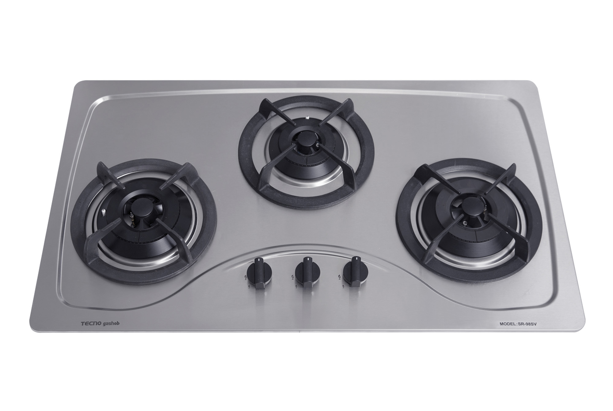 Tecno SR98SV | SR 98SV 3-Burner 86cm Stainless Steel Cooker Hob