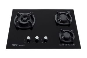 Tecno T 6000TGSV 3-Burner 65cm Glass Cooker Hob with Inferno Wok Burner Technology