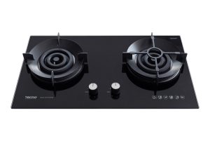 Tecno T 278TGTRSV | T278TGTRSV 2-Burner 78cm Glass Cooker Hob with True Triple Ring Burners