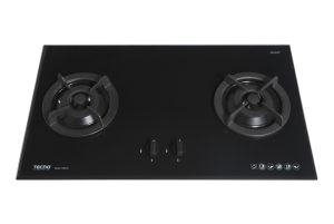 Tecno T222TGSV 2-Burner 86cm Tempered Glass Cooker Hob