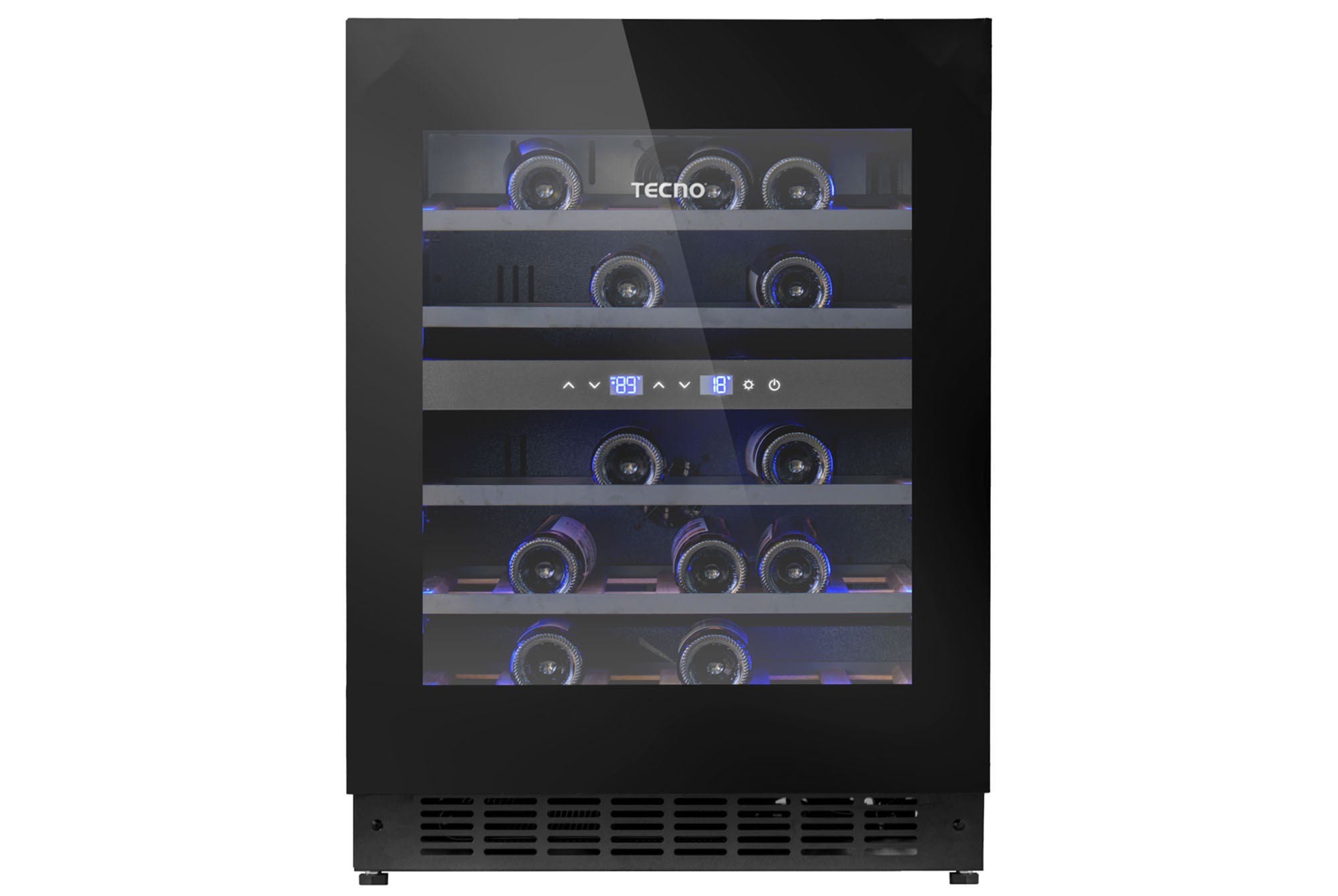 Tecno SH 34D 34-Bottle Built-in Wine Chiller (Full Black)