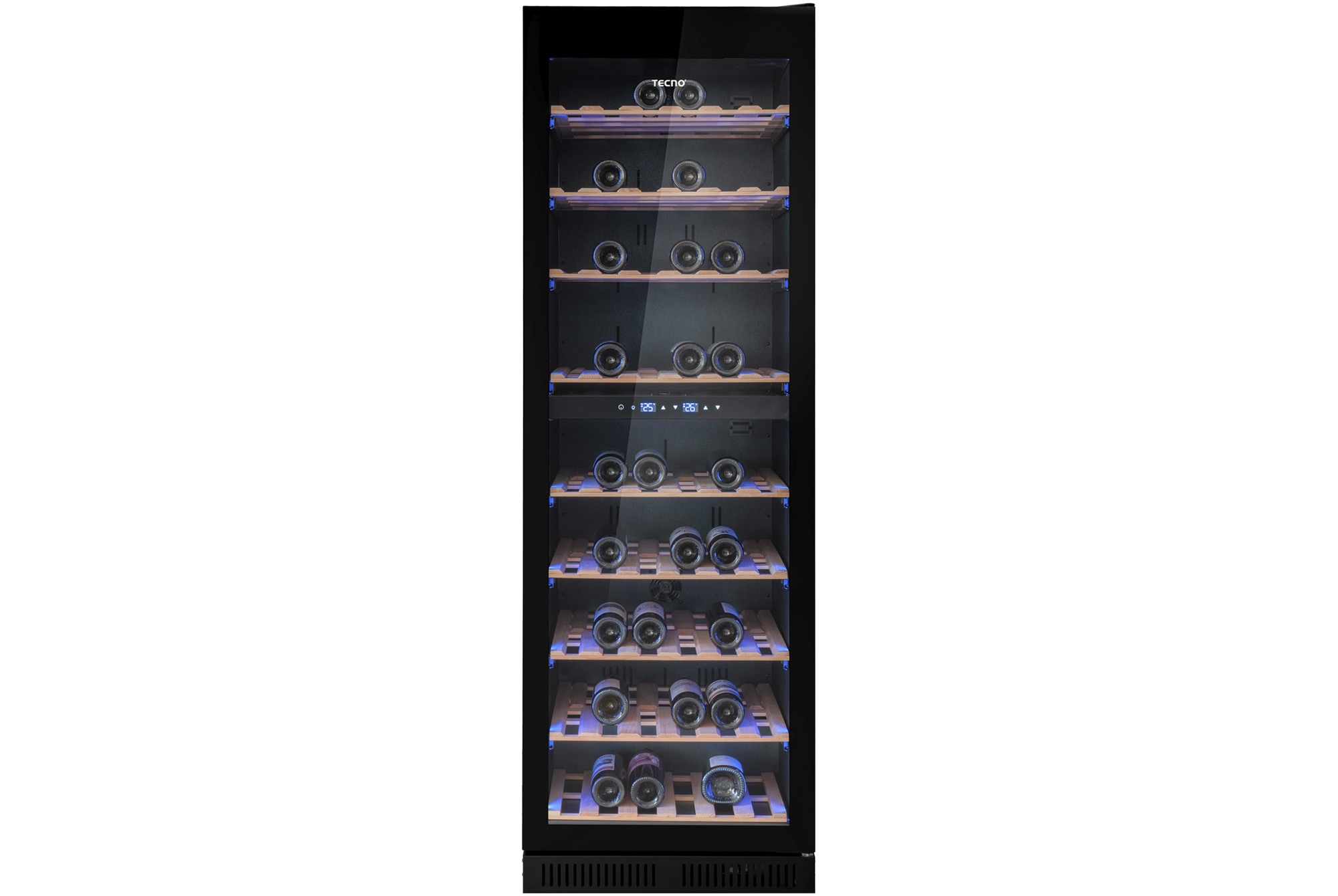 Tecno SW 202D 171-Bottle Built-in Wine Chiller (Full Black)