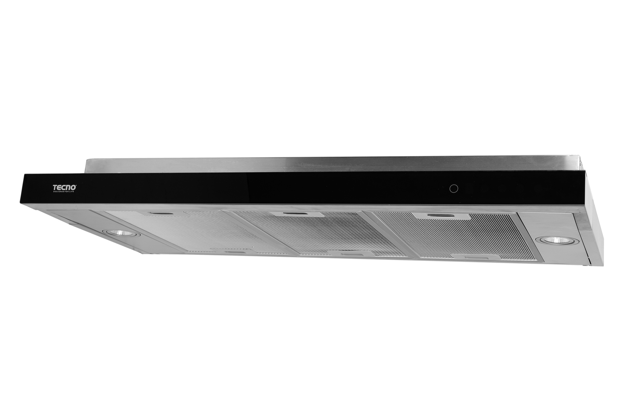 Tecno TH 989TC3 SS Slim Line Cooker Hood with Revolutionary 3-Motor Design and LED Touch Controls