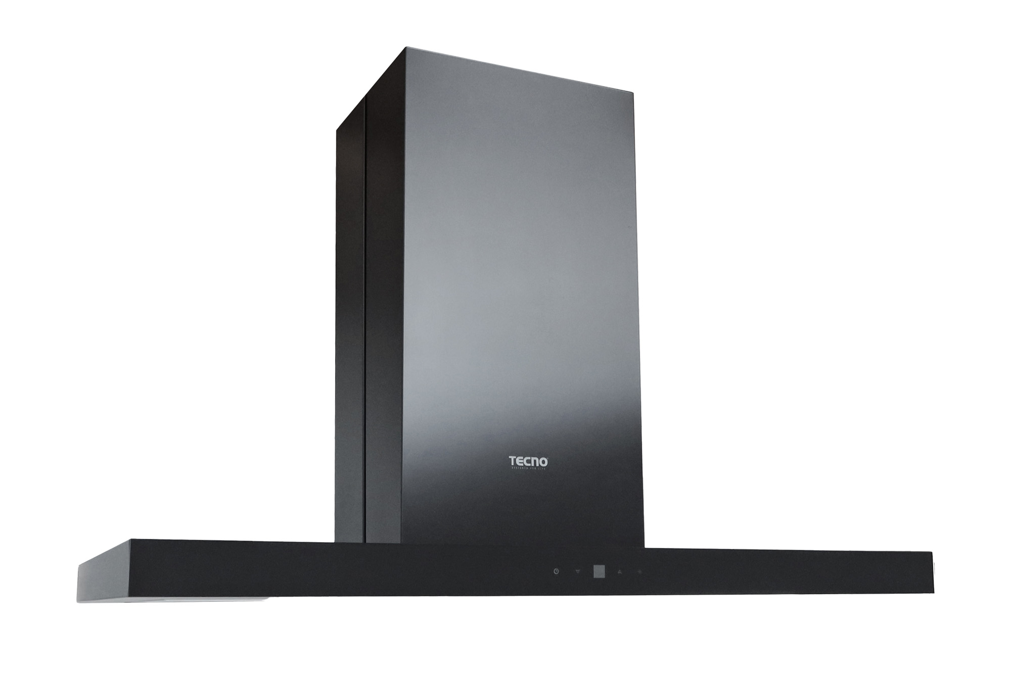 Tecno ISA 9238 BK Island Hood with Black Front Panel