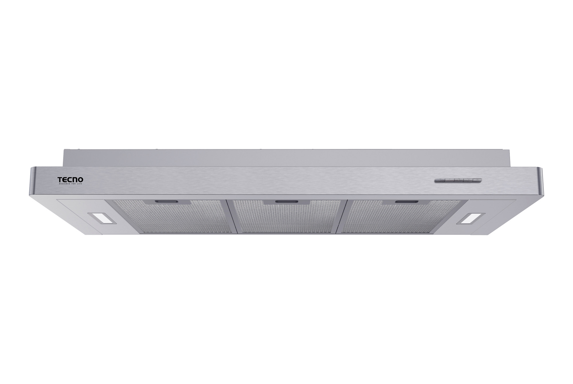 Tecno TH 9779-3MR BK || TH 9779-3MR SS Slim Line Hood with 3-Motor Design & Round Profile - Image 2