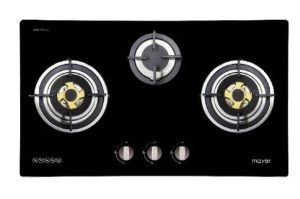 Mayer MMGH773HI 78cm 3 Burner Glass Gas Hob