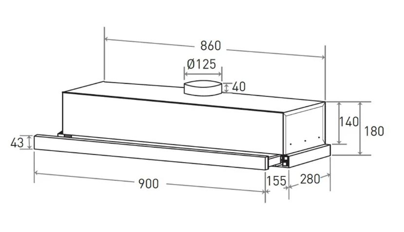 MAYER MMTH90 TELESCOPIC HOOD (90CM) - Image 2