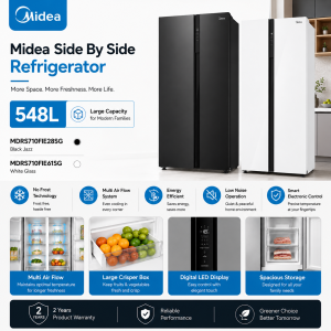 Midea MDRS710FIE61SG and MDRS710FIE28SG 548L Side by Side Refrigerators