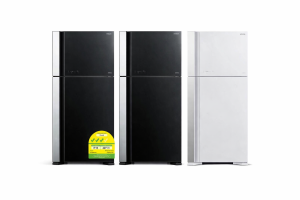Hitachi R-VG690P7MS [550L] Big 2 Glass Door Top Freezer Fridge