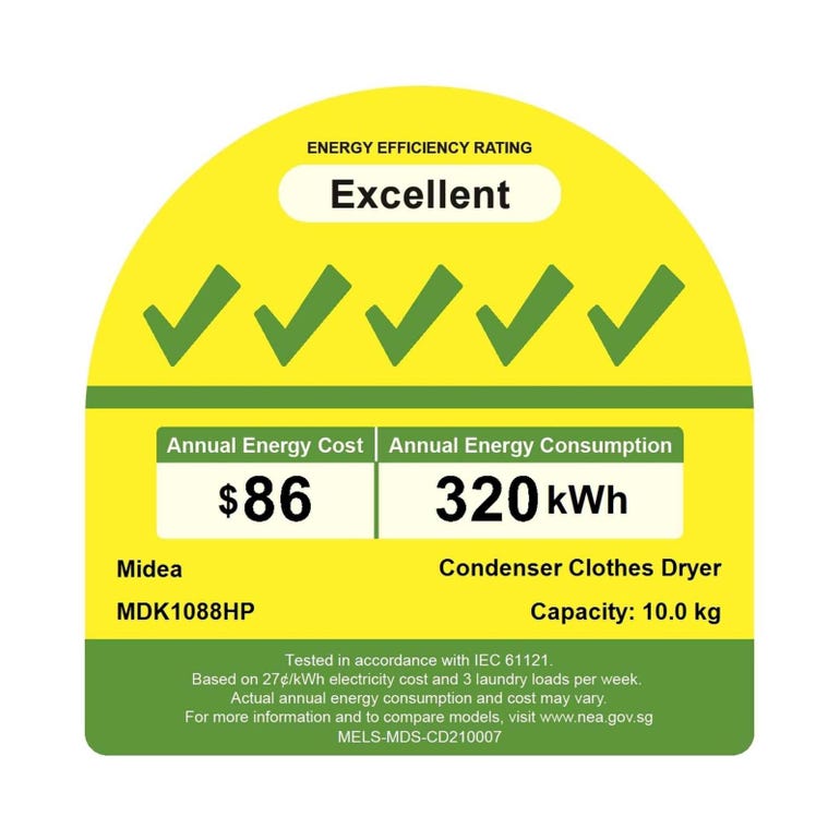 MIDEA MDK1088HP 10KG HEAT PUMP DRYER - Image 4