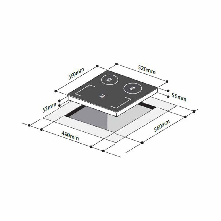 MAYER MMIH603FZ INDUCTION HOB - Image 2