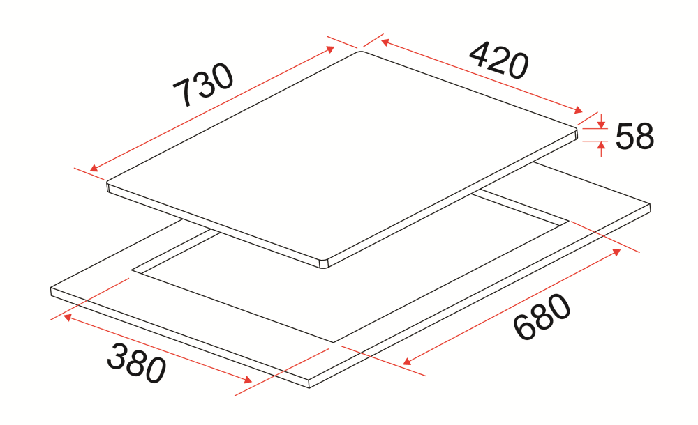 EF HB BI 2730 A | HBBI2730A | Induction Hob 70CM - Image 3