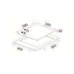 EF HB FG 4060 TN VSB 4 BURNER STAINLESS STEEL GAS HOB - Image 3