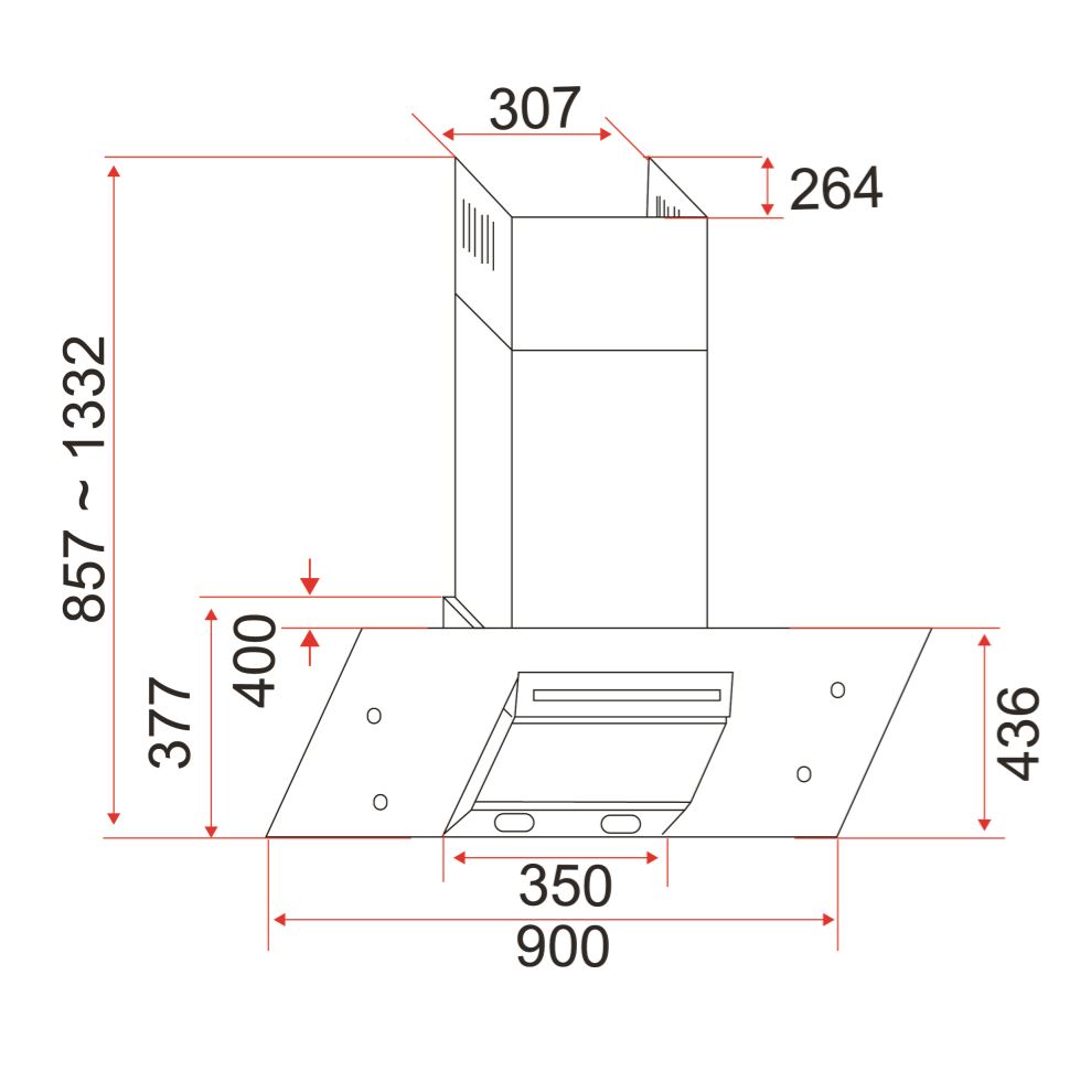 EF-CH-AG30-A-Wall Mounted Hood - Image 2