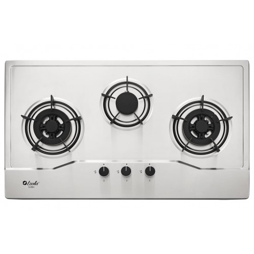 Izola S-863 Stainless Steel 3 Burners Built-in Hob