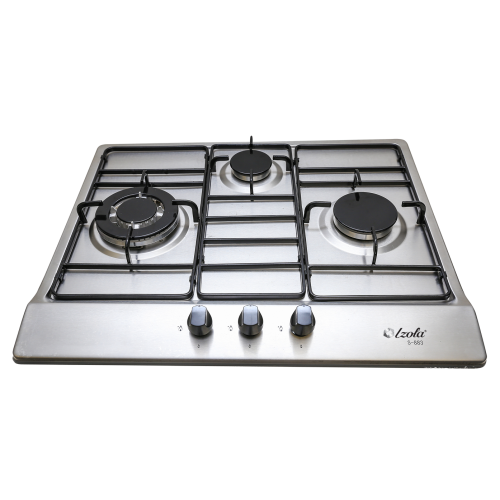 Izola S-883 Stainless Steel 3 Burners Built-in Hob