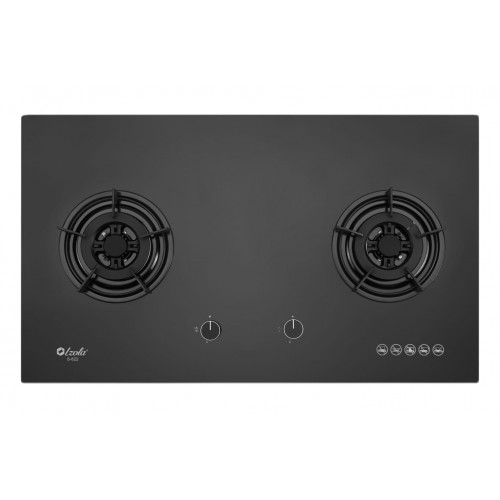 Izola S-822 Tempered Glass 2 Burners Built-in Hob
