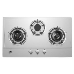 Crown CR-3 Stainless Steel 3 Burners Built-in Gas Stove