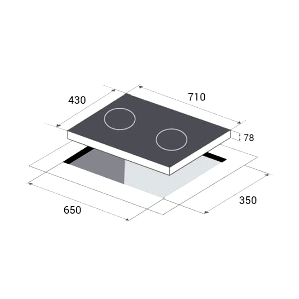 Crown C2800 Induction Hob - Image 2