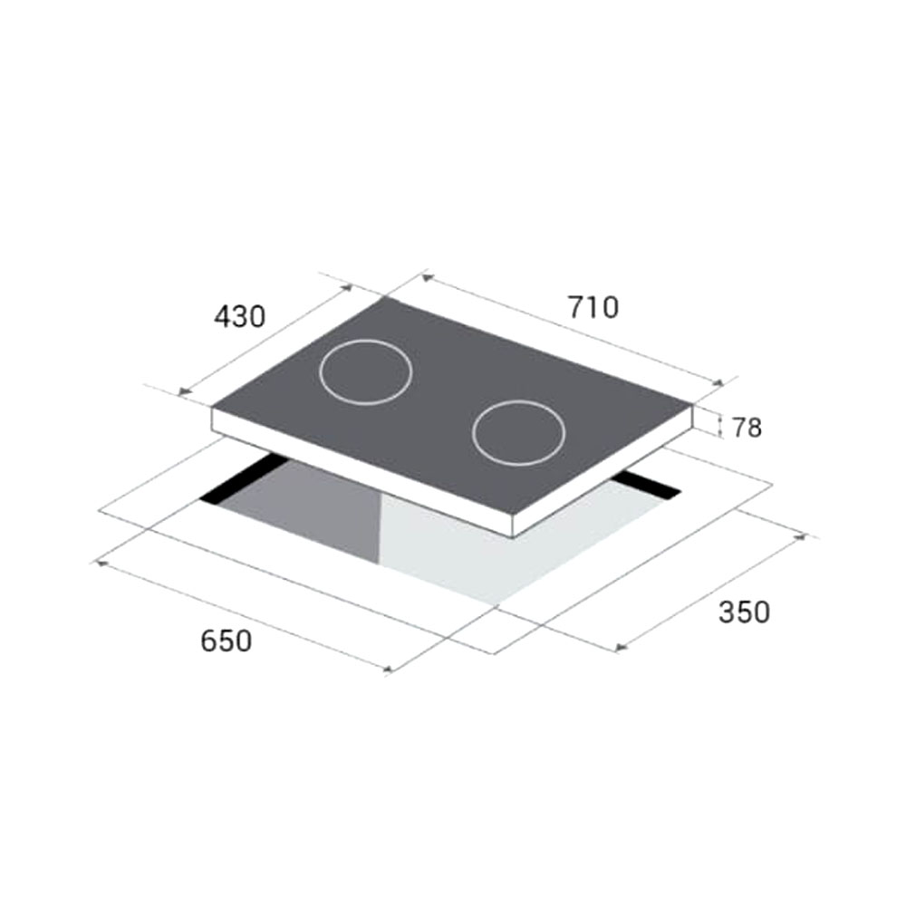 Crown C3500 Induction Hob - Image 2