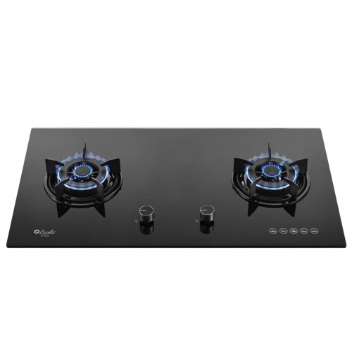 Izola S-822 Tempered Glass 2 Burners Built-in Hob - Image 2