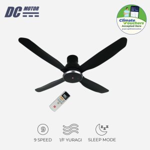 KDK W56WV [56"Inch] 4-Blades Remote Control DC Ceiling Fan