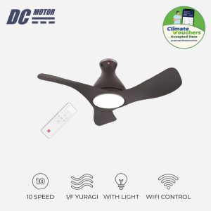 KDK F40GP [40"Inch] 3-Blades Wifi-Control DC Ceiling Fan with LED Light
