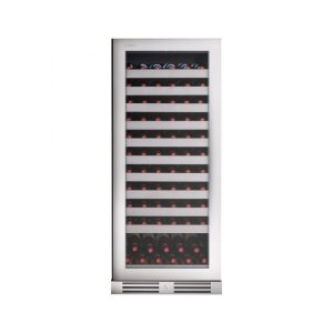Kadeka KN110WR [121 Bottles] Steel Series Wine Cellar |  Free-standing unit or under the kitchen worktop counter