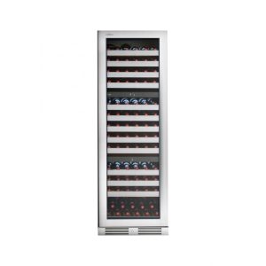 Kadeka KN143T [143 Bottles] Steel Series Wine Cellar |  Free-standing unit or under the kitchen worktop counter