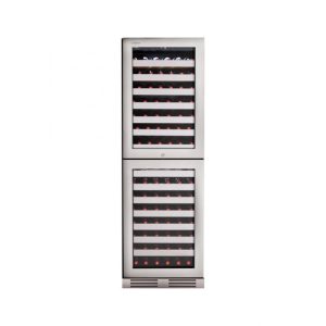 Kadeka KN165T [155 Bottles] Steel Series Wine Cellar |  Free-standing unit or under the kitchen worktop counter