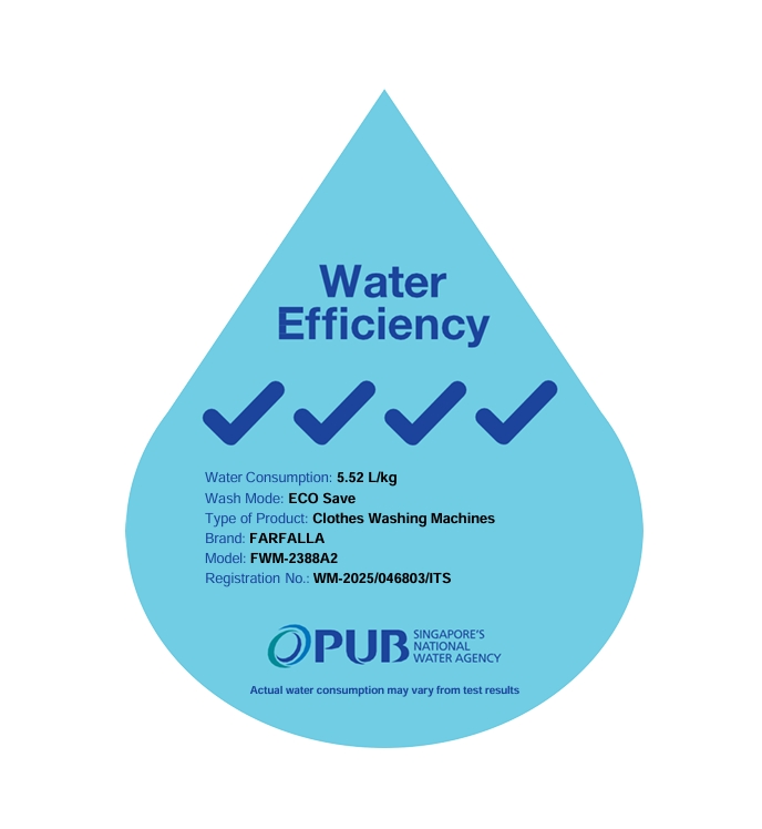 Farfalla - FWM-2388A2 10Kg Top Load Fully Automatic washing machine - Image 3