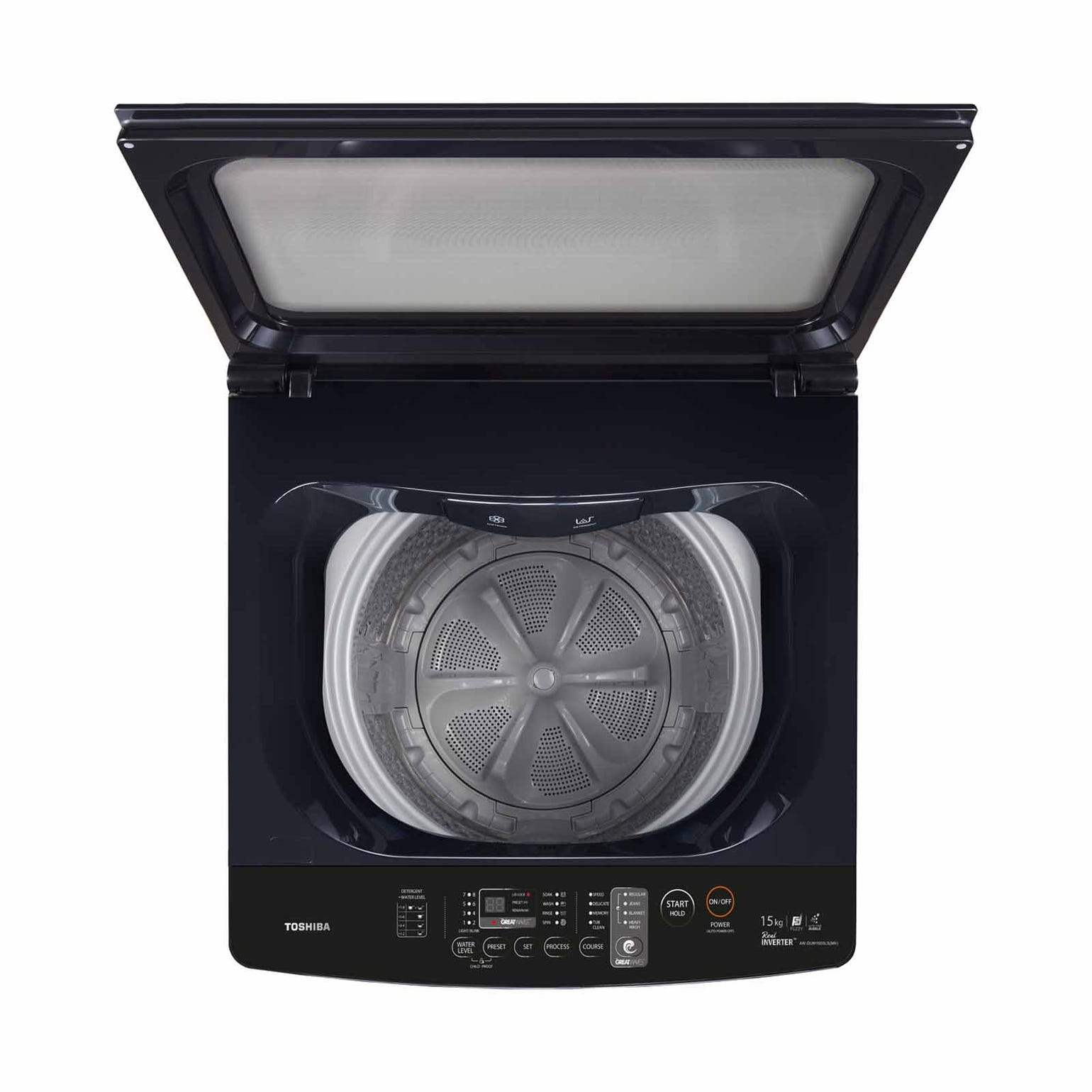 TOSHIBA AW-DUM1600LS(MK) TOP LOAD WASHER (15KG) INVERTER - Image 3