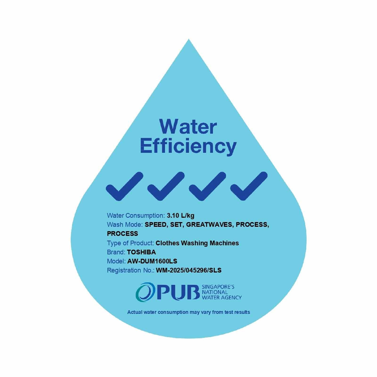 TOSHIBA AW-DUM1600LS(MK) TOP LOAD WASHER (15KG) INVERTER - Image 5