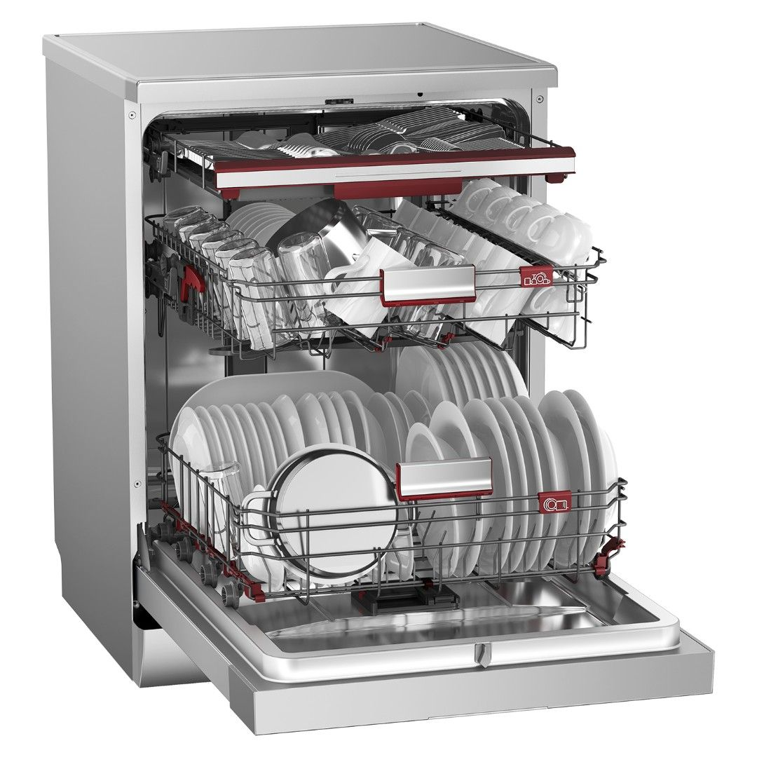 TOSHIBA DW-14F7(SS)-SG Freestanding Dishwasher - Image 4