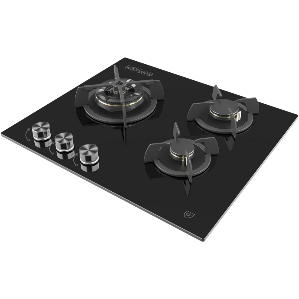 EF EFH 6530 WT VGB 60CM BUILT-IN GAS HOB 3 BURNERS - Image 2