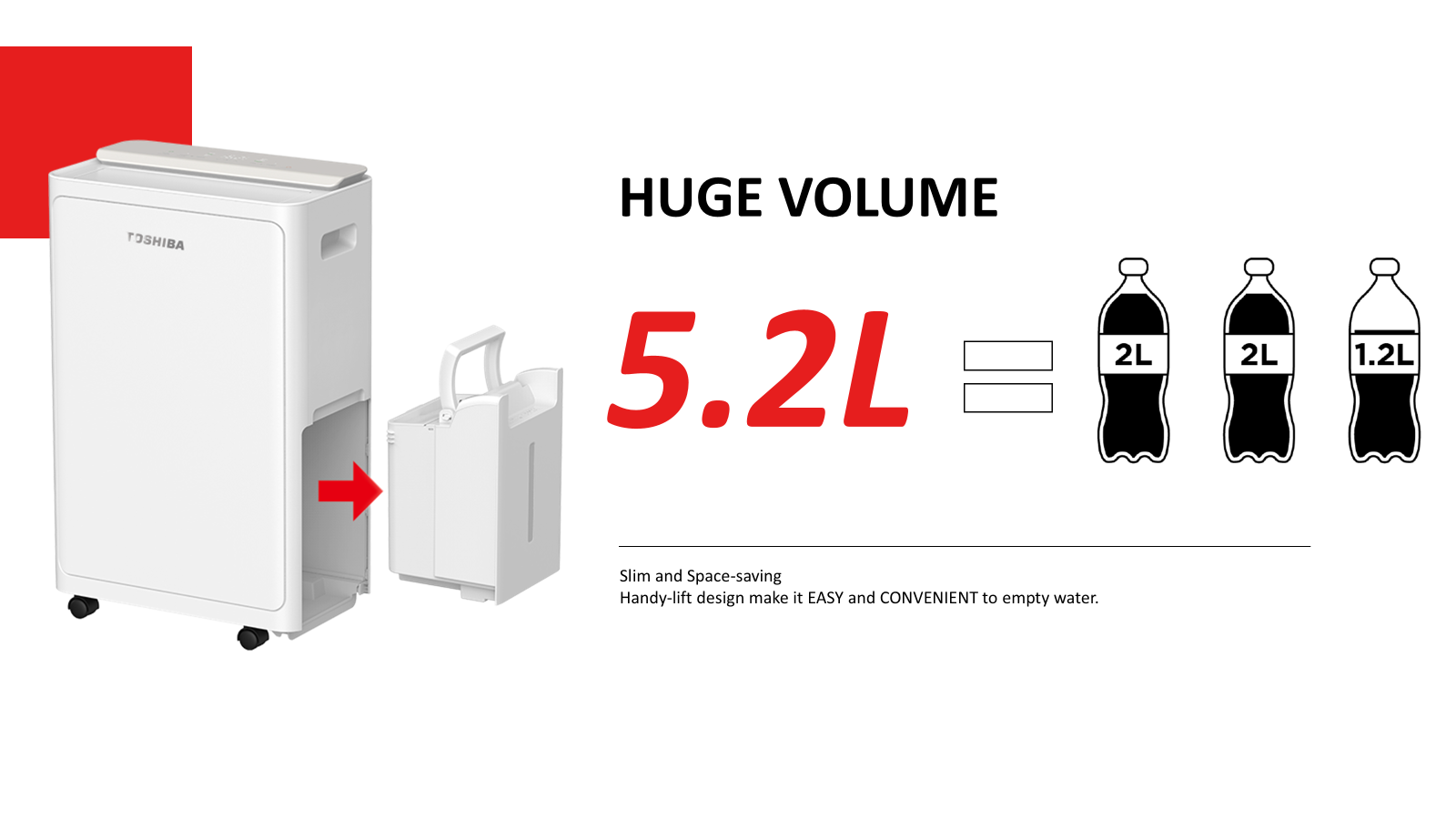 TOSHIBA RAD-DIB282SG DC DEHUMIDIFIER - Image 4