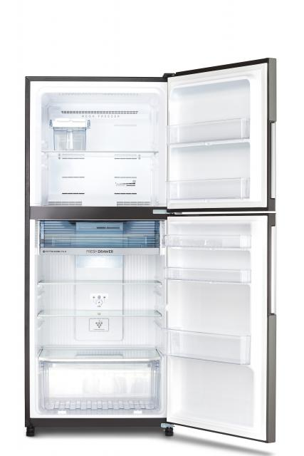 SHARP SJ-RF43E-DARK SILVER / SILVER / WHITE / BLUE / PINK TOP MOUNT FRIDGE / REFRIGERATOR (427L) - Image 2