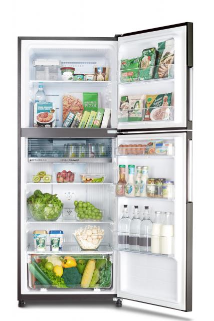 SHARP SJ-RF47E 469L DARK SILVER / SILVER / WHITE / BLUE / PINK J-TECH INVERTER 2 DOOR TOP FREEZER REFRIGERATOR - Image 4