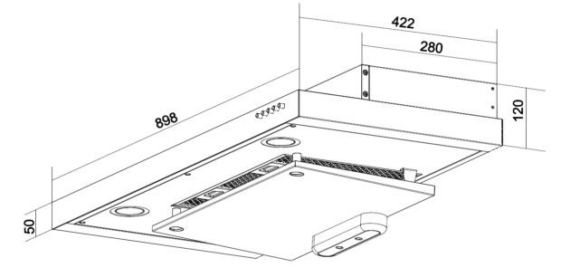Tecno TCH 929DP || TCH929DP SS/BK Slim Line Cooker Hood with DYNA-X Motor - Image 3