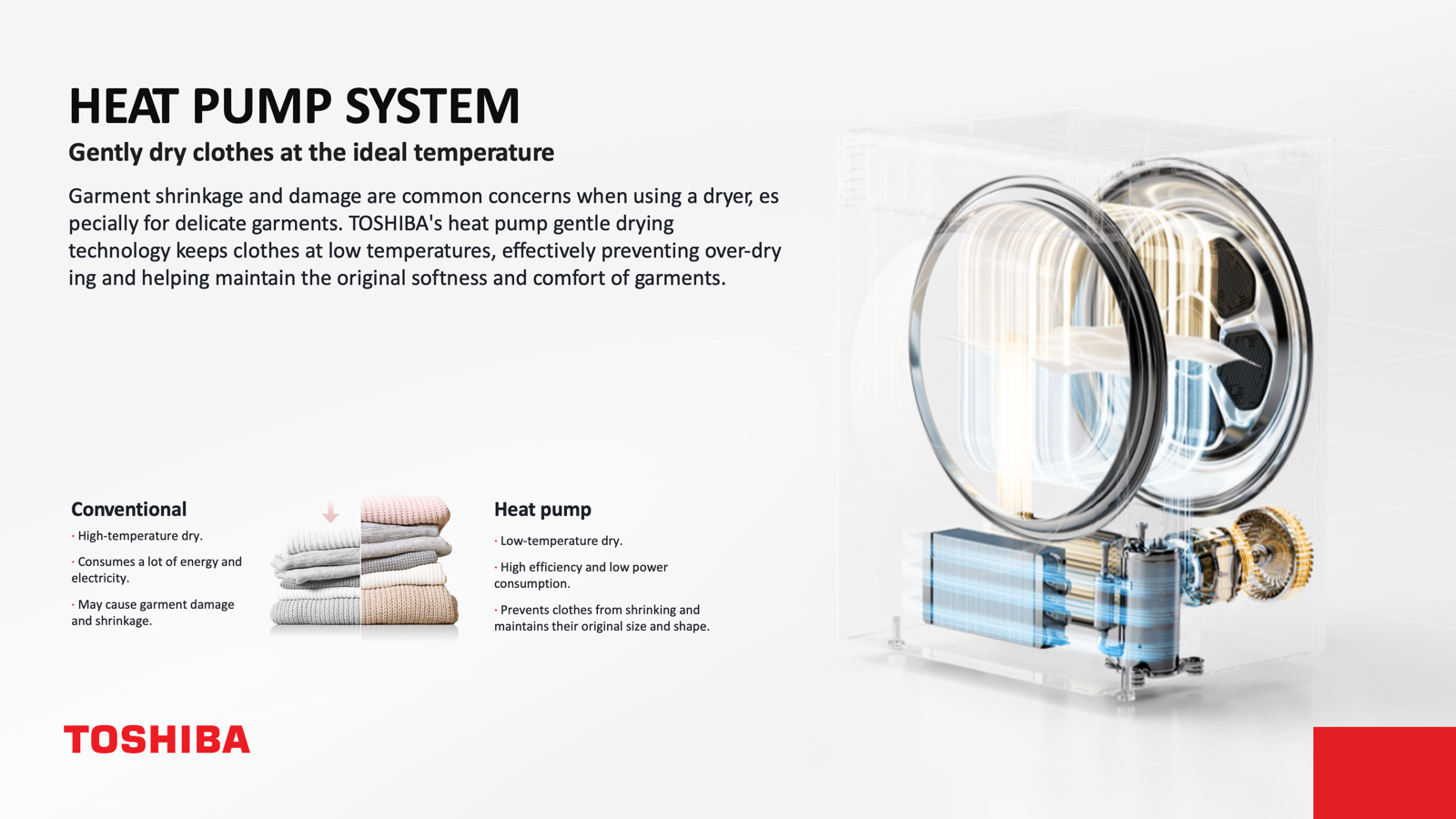 TOSHIBA TD-T37BS90HWS(WT) HEAT PUMP DRYER (8KG) - Image 6