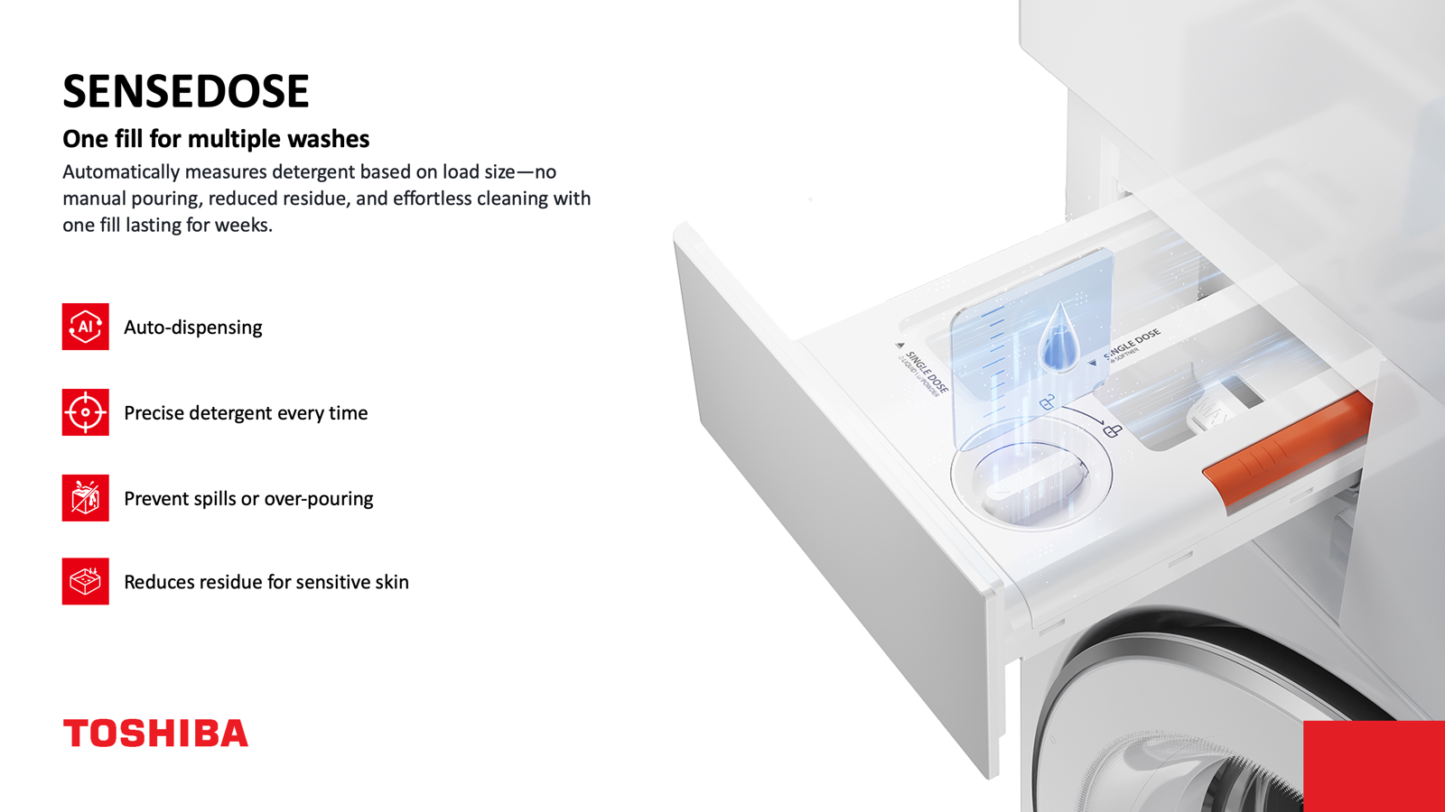 TOSHIBA TWD-T40BZU110MWS(WT) FRONTLOAD WASHER/DRYER (TW-T40BZP110MWS(WT)+TD-T40BS90HWS(WT) (10KG/8KG) - Image 4