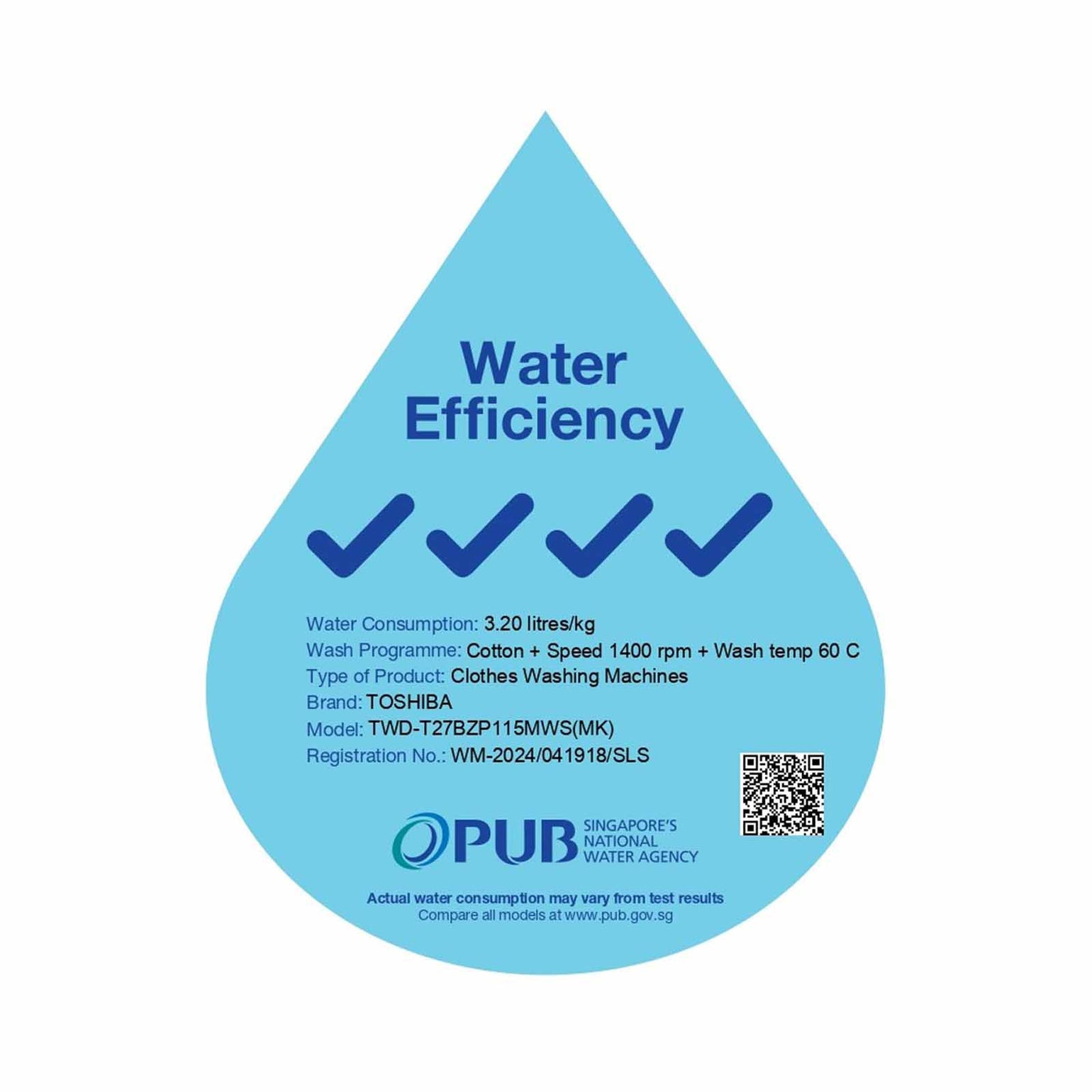 TOSHIBA TWD-T27BZP115MWS(MK) FRONT LOAD WASHER AND DRYER (10.5KG/7KG) - Image 9