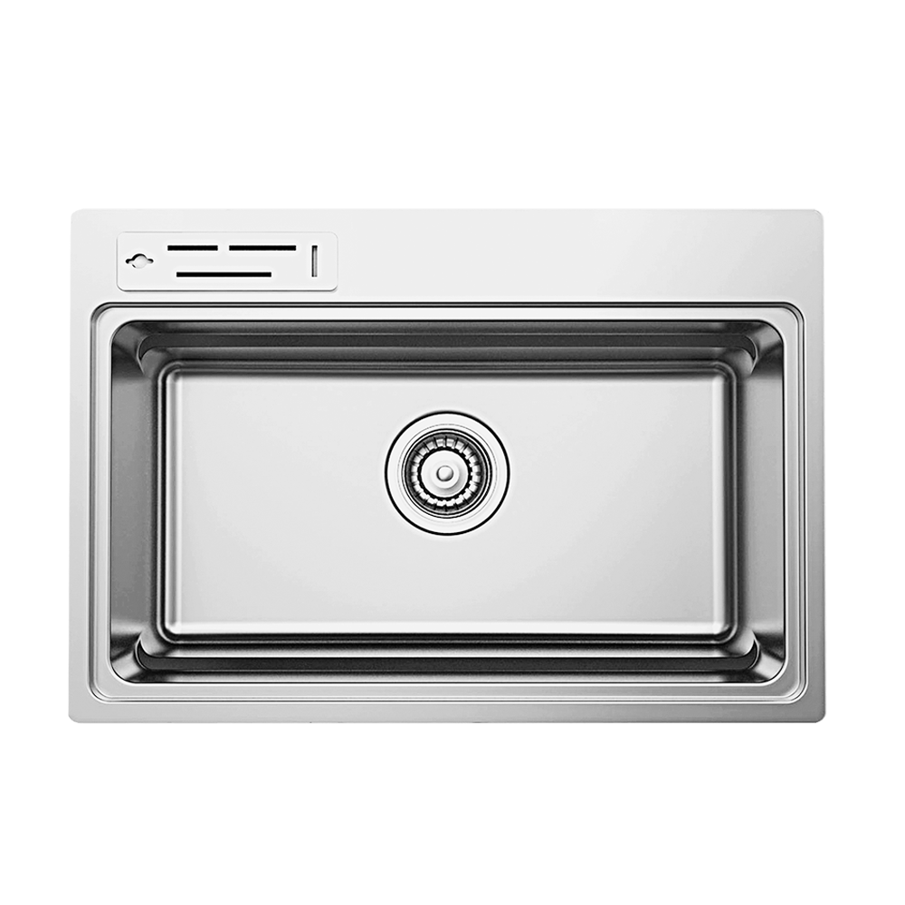 RUBINE FEX 810-73K 72CM SINGLE BOWL INSET STAINLESS STEEL KITCHEN SINK