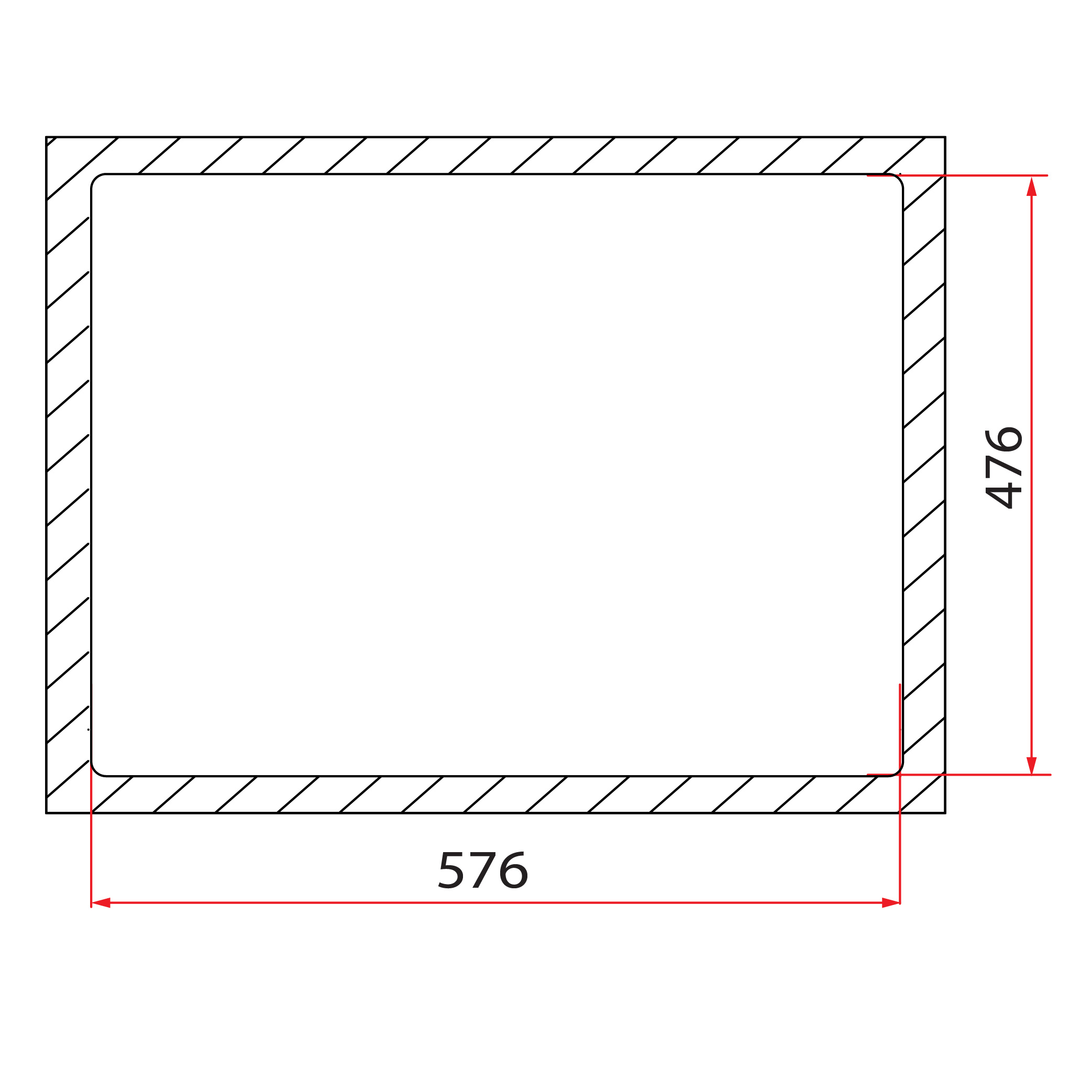 RUBINE KNX 810-60 GM, KIN NANO SERIES 1 Bowl - Inset Kitchen Sink - Image 4